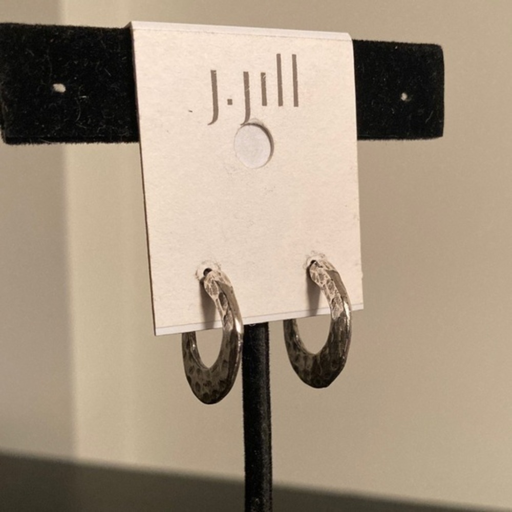 J. Jill Textured Silver Earrings